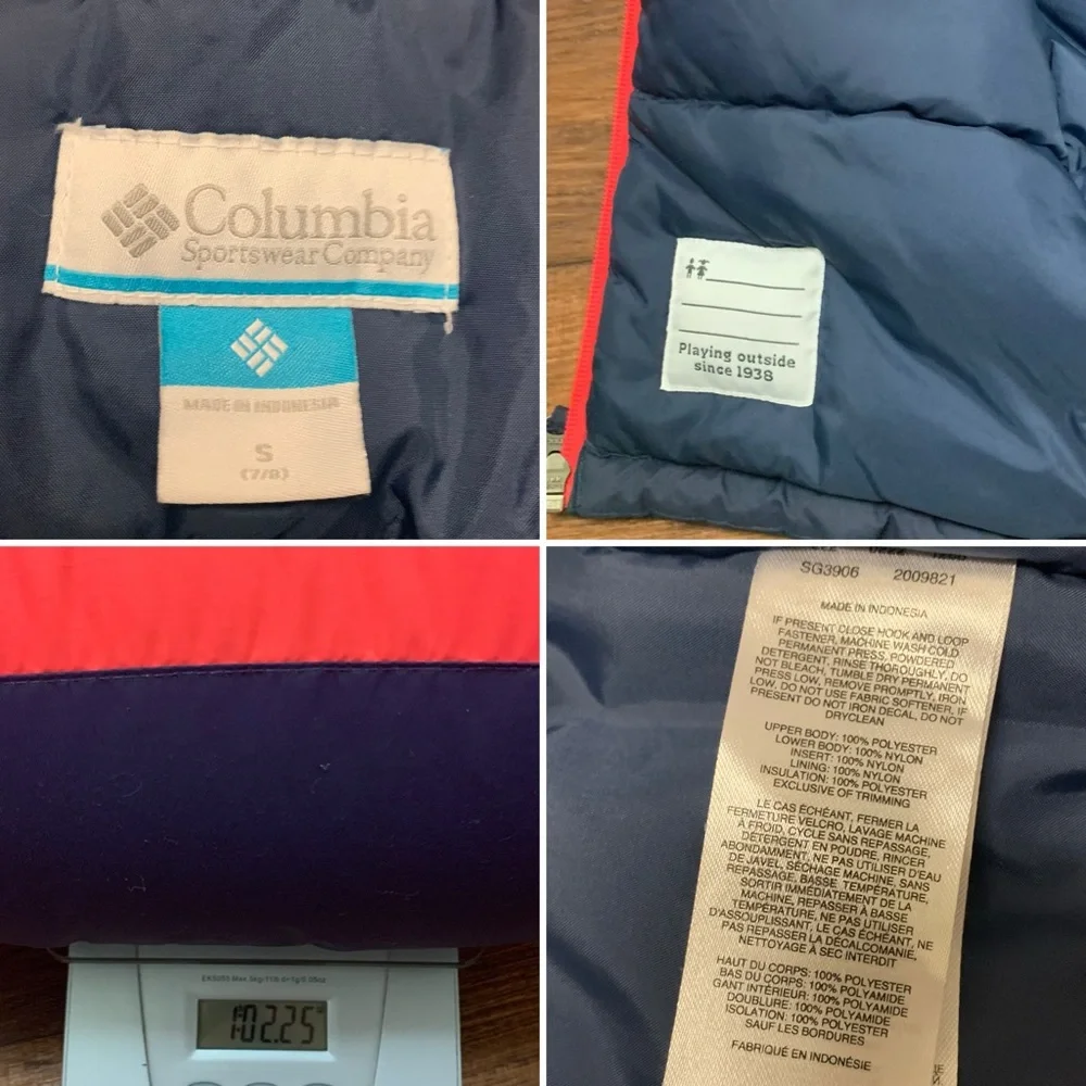 COLUMBIA Girls HORIZON RIDE II JACKET Winter Coat Size S (6/7) Colored